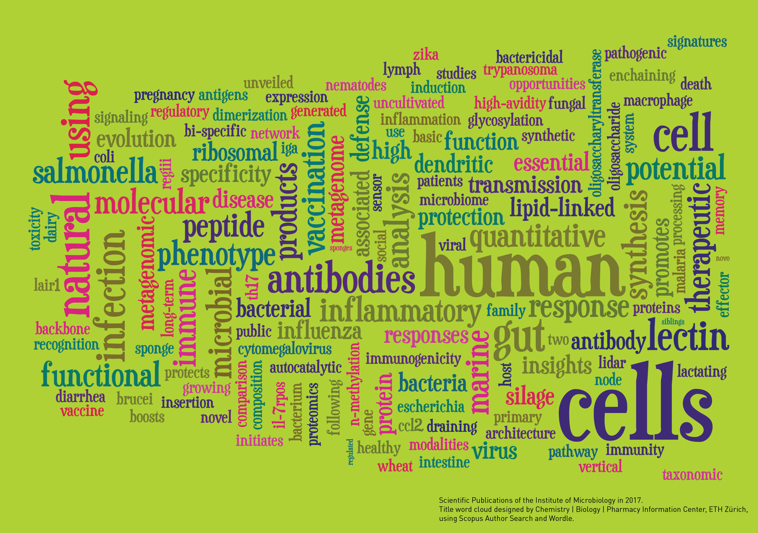 Tag Cloud from our Scientific Publications 2017